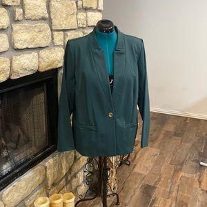 Eloquii forest green blazer